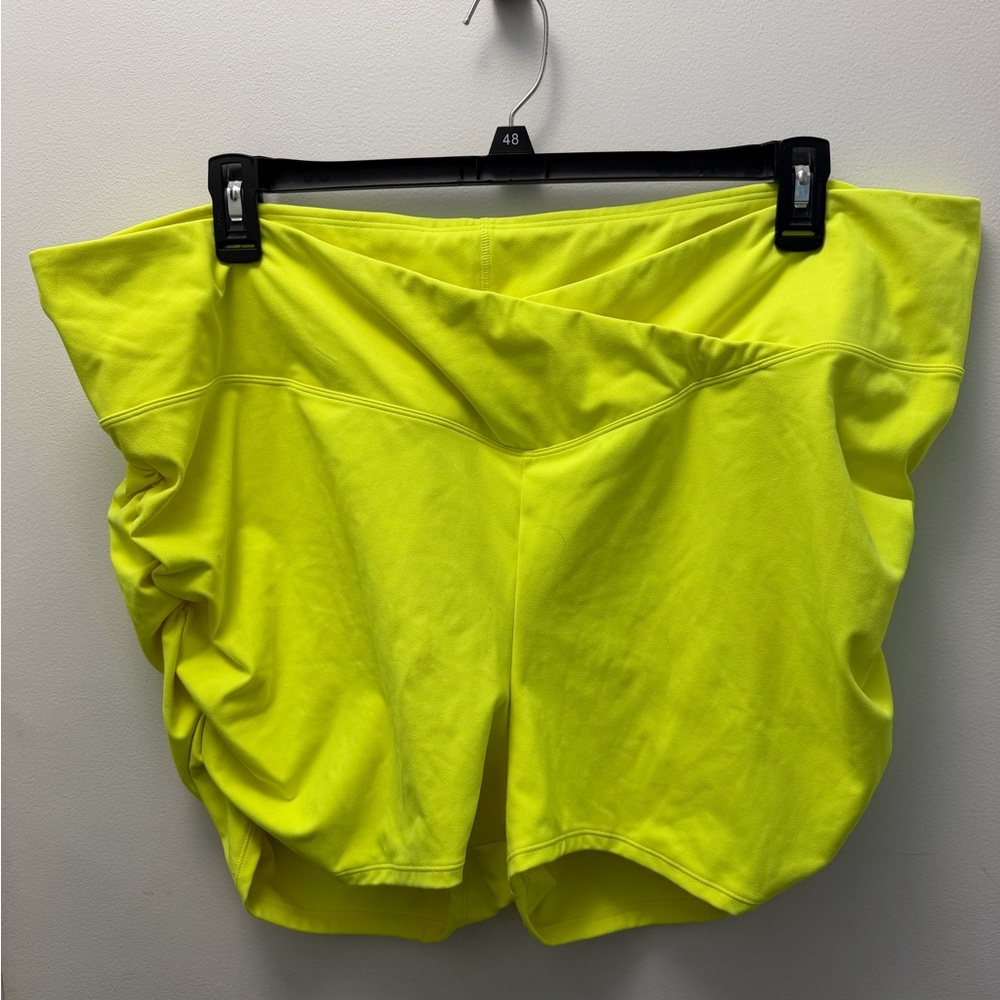 Cacique Neon Yellow Athletic Shorts